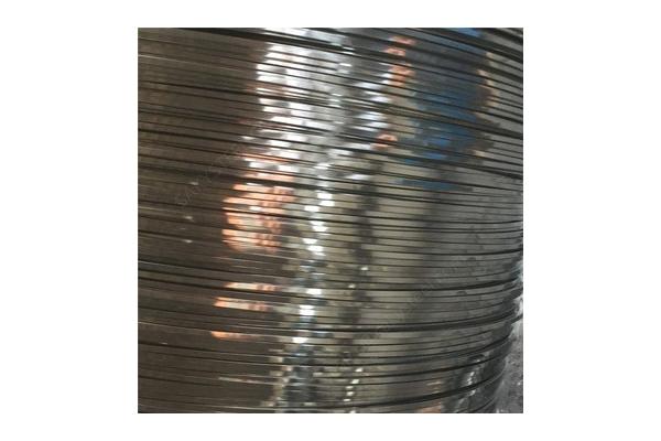 Soap Coated Stainless Steel Flat Wire Flat Metal Wire For Binding Carbon