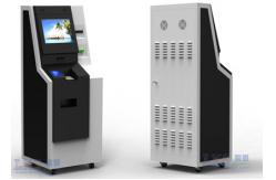 China 17 Floor Standing Payment ATM Advertisement Player Kiosk With Finger Reader supplier
