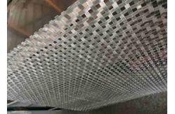 China 6mm Hole 6mm X 1.5mm Robust Flat Wire Woven Metal Mesh Durable supplier