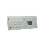 Membrane Matrial Metal Keyboard With Trackball ,108 Keys , White