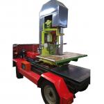 Diesel Powered Vertical Band Saw With Mobile Wheel, Vertical Bandsaw Mill Machine