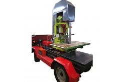 China Diesel Powered Vertical Band Saw With Mobile Wheel, Vertical Bandsaw Mill Machine supplier