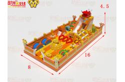 China Inflatable Castle Bouncer With Obstacles Course Fun Park Playground supplier