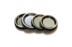 China Custom Hard Gold Iron Strech Tin Can Lid Glossing Wine Packaging Tube Cap supplier