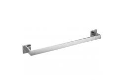 China Brushed Silver Bathroom Towel Bars Wall Mounted Modern Square Towel Holder supplier