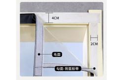 China 130x150cm Plastic Film Window With Zipper Anti Cold Foil Window Cover supplier