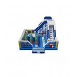 Blue White Snow theme Children Fun Park Inflatable Slide Bouncy