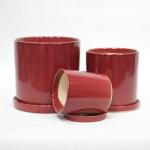 Customized Glossy Terracotta Ceramic Planters For Optimal Water Drainage
