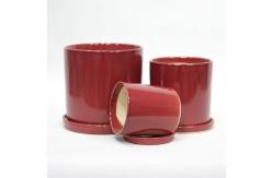 China Customized Glossy Terracotta Ceramic Planters For Optimal Water Drainage supplier