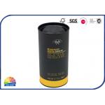 Tea Coffee Metal Ends Round Cardboard Tube Container for sale
