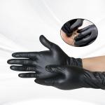 Black Orange Diamond Textured Nitrile Gloves Heavy Duty Powder Free Thick Daily Defense Work Disposable Nitrile Gloves for sale
