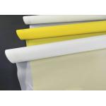 High Elasticity White Plain Weave Screen 100 % Polyester Screen Printing 200 Mesh for sale