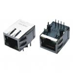 KRJ-138NL 10/100 RJ45 Ethernet Connector with transformer, EMI Magnetic Modular Jacks for sale