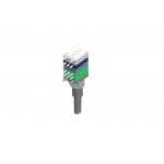 Metal Dual Shaft Rotary Encoder Incremental With 0.5mm Push Switch for sale