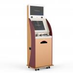 Free Standing Touch Screen Hospital Self Lab Printing Payment Kiosk 19 Inch for sale