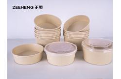 China Disposable Soup Ice Cream Container Compostable Biodegradable Takeaway Paper Bowl supplier