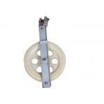 15KN Swive Eye Type Cable Pulling Sheaves Galvanzied Steel Side With Nylon Wheel for sale
