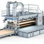 High Flexural Strength Customized Cement Board Making Machine Formaldehyde Emission ≤1.5mg/L and Water Absorption ≤10% for sale