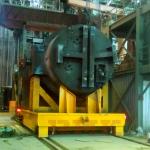 Battery Rail Operated Ladle Transfer Cart For Scrap Cast Iron Transport Stepless Speed for sale
