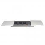 Sliver Sliding Media Meeting Table Socket Box With Usb Charging for sale