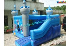 China Frozen Inflatable Bounce Houses , Inflatable Frozen Mini Bouncer Slide supplier