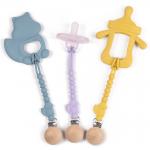 Squirrel Personalized Silicone Pacifier Clip Baby Silicone Pacifier Chain for sale