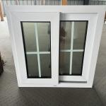Residential Construction Double Glazed Sliding Pvc Windows With Grills for sale