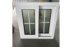 China Residential Construction Double Glazed Sliding Pvc Windows With Grills supplier