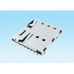 Silver Color SIM Card Connector Nano Type H1.37mm 6 Pin Electronic Component for sale