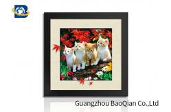 China Flip Effect 3D / 5D Picture Lenticular Poster Printing Cats / Beautiful Girl Pattern supplier