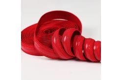 China Red Garments Accessories Silicone Coating Elastic Tape Bands With Customizable Widths supplier