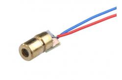 China DC 5V Electronic Components , 650nm Laser Diode Module With Red Copper Head Tube supplier