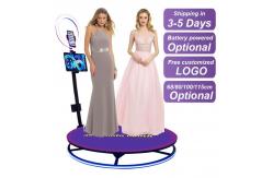China Adjustable 360 Photo Booth , Rotating Automatic 360 Video Photo Booth supplier