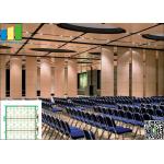 Aluminum Operable Wooden Wall Partition 85 mm Natural Wood Veneer for sale