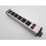 Desktop 5 Flat Plug Power Strip With USB Charger , 5 Socket Power Bar 5v 2.4A / 1A for sale