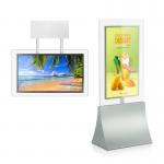 Window Facing High Brightness LCD Display 2 Sides LCD Screen 1080P HD Transparent Frame for sale