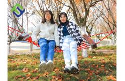 China Rope Hanging Adult Hammock Swings Handmade Polyester Customized supplier