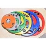 Colored Fractional Rubber Gym Weight Plates 45 Pound for sale