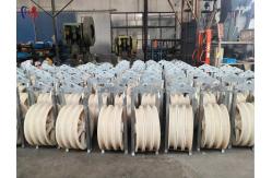 China 30 - 150KG 660 Series Stringing Block Rubber Lined Aluminum Sheave supplier