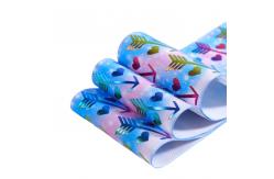 China Customized Printing 75mm Wide Grosgrain Ribbon 100% Polyester Material supplier