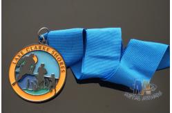 China Translucent Enamel Conbine Soft Enamel Medals Black Nickle Plating supplier
