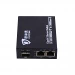 Unmanaged 5VDC Lc Fiber Switch , 40KM 2 Port Rj45 Switch With POE for sale