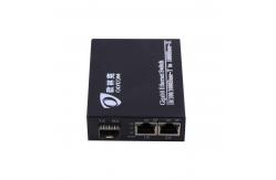 China Unmanaged 5VDC Lc Fiber Switch , 40KM 2 Port Rj45 Switch With POE supplier