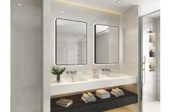China Touch Screen Round LED Bathroom Mirror Dustproof Dirt Resistant Shockproof supplier