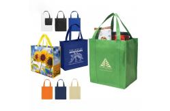 China Eco Friendly Recyclable Non Woven Pp Bags Reusable With Strong Handles supplier