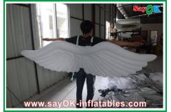China White Inflatable Wing With Led Lighting 1m / 1.5m Customized supplier