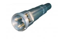 China UPVC Pipe 65/132 Conical Twin Screw Barrel With Bimetallic Layer supplier
