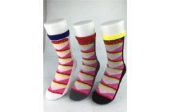 China Odor Resistent Red Recycled Cotton Socks With Breathable Absorbent Material supplier