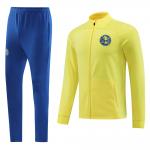 Custom Yellow Youth Football Team Tracksuits Soccer Training Shirt for sale