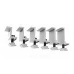 End Clamp Of Solar Roof Mounting Systems With Cutting / Drilling / Punching for sale